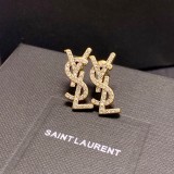 サンローランピアスYves Saint Laurent 2023年新作 レトロ ゴールド オールド フルダイヤ ピアス