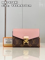 ルイヴィトン財布LOUIS VUITTON 2023年新作 高品質 M67478 ピンク ショートウォレット