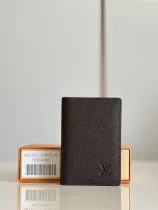 ルイヴィトン財布LOUIS VUITTON 2023年新作 高品質 M81551 ブラウン クロス柄 ポケットウォレット