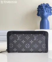 ルイヴィトン財布LOUIS VUITTON 2023年新作 高品質 M80558 ブラックフラワー ファスナー長財布