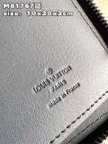 ルイヴィトン財布LOUIS VUITTON 2023 新品 高品質 M81767 ブルー レザー ジッパー ウォレット