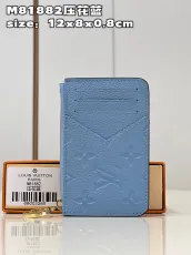ルイヴィトン財布LOUIS VUITTON 2023年新作 高品質 M81882 型押し ブルー M82045 名刺入れ