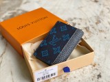 ルイヴィトン財布LOUIS VUITTON 2023年新作 高品質 M81789 ブルー カードホルダー ウォレット