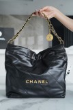 シャネルバッグCHANEL 2023新しい高品質の小さな黒い金のバックルのハンドバッグ