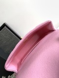 シャネルバッグCHANEL 2023新作 高品質 ピンク ミディアム ハート アジャストバックル フラップバッグ