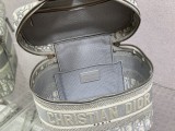 ディオールバッグDIOR 2023の新しい高品質のファンタジーグレーレターキャンバス化粧品バッグ