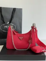 プラダバッグPRADA 2023新作高品質1BH204レインボーカラースリーインワンバッグ