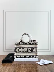 セリーヌバッグCELINE 2023新作 上質なスモール オールボディ プリント生地 ハンドバッグ