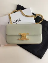 セリーヌバッグCELINE 2023年新作 高品質 197992.PH グレー ショートチェーン 脇下バッグ