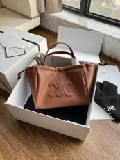 セリーヌバッグCELINE 2023年新作 高級スモールスムースレザー 巾着ショッピングバッグ