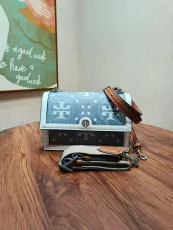 トリーバーチバッグTORY BURCH 2023新作 高品質 1612 デニム ショルダーバッグ