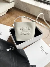 セリーヌバッグCELINE 2023新作 上質なミニスムースレザー バケットバッグ