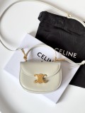 セリーヌバッグCELINE 2023 新品 高品質 10L063.PH チョーク ホワイト ハンドバッグ