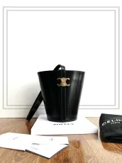 セリーヌバッグCELINE 2023年新作 高級レザーバケットバッグ