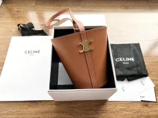 セリーヌバッグCELINE 2023年新作 高級レザーバケットバッグ