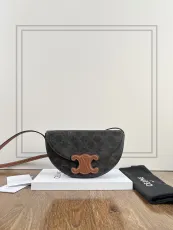 セリーヌバッグCELINE 2023年新作 高品質 ハーフラウンド サドルバッグ
