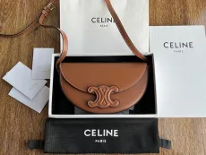セリーヌバッグCELINE 2023年新作 高品質 ハーフラウンド サドルバッグ