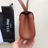 セリーヌバッグCELINE 2023年新作 上質なミニ スムース カーフレザー ハンドバッグ