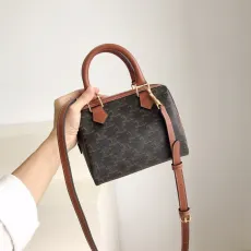 セリーヌバッグCELINE 2023年新作 上質なレトロスモールボストンバッグ