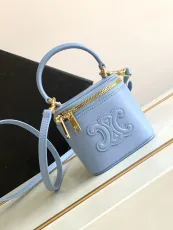 セリーヌバッグCELINE 2023年新作 高品質 10J763 ミニ スムース カウレザー 化粧ケース