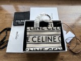 セリーヌバッグCELINE 2023新作 上質なスモール オールボディ プリント生地 ハンドバッグ