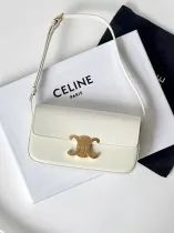 セリーヌバッグCELINE 2023 新品 高品質 194143.PH アークティック ホワイト 脇の下バッグ