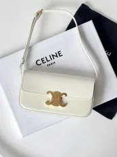 セリーヌバッグCELINE 2023 新品 高品質 194143.PH アークティック ホワイト 脇の下バッグ