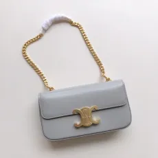 セリーヌバッグCELINE 2023 新作 高品質 グレー チェーンバッグ
