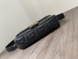フェンディバッグFENDI 2023新作高品質トップレイヤーラムスキンバゲットバッグ