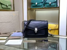 ブルガリバッグBVLGARI 2023 新品 高品質 289676 ブラック メッセンジャーバッグ