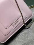 ブルガリバッグBVLGARI 2023 新しい高品質のピンクと赤のメッセンジャーバッグ