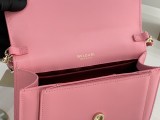 ブルガリバッグBVLGARI 2023 新品 高品質 292320 ピンク ワンショルダー メッセンジャー チェーンバッグ