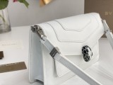 ブルガリバッグBVLGARI 2023 新品 高品質 292320 ホワイト ショルダー メッセンジャー チェーンバッグ