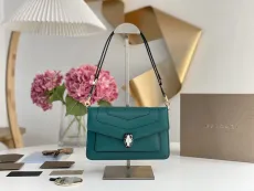ブルガリバッグBVLGARI 2023 新品 高品質 292320 エメラルド ショルダー メッセンジャー チェーンバッグ