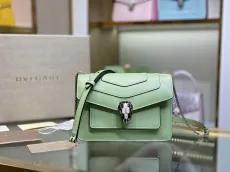 ブルガリバッグBVLGARI 2023 新品 高品質 289676 アボカドグリーン メッセンジャーバッグ