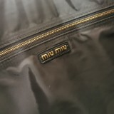 ミュウミュウバッグMiu Miu 2023年新作高品質5BC117黒ショッピングバッグ