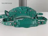 バレンシアガバッグBALENCIAGA 2023新作 高品質 701 バースト エメラルド ハーフクレセント 脇餃子