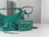 バレンシアガバッグBALENCIAGA 2023新作 高品質 701 バースト エメラルド ハーフクレセント 脇餃子