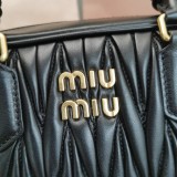 ミュウミュウバッグMiu Miu 2023年新作 高品質 5BB124g カラー ボウリング ハンドバッグ
