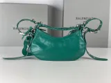 バレンシアガバッグBALENCIAGA 2023新作 高品質 701 バースト エメラルド ハーフクレセント 脇餃子