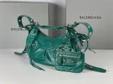 バレンシアガバッグBALENCIAGA 2023新作 高品質 701 バースト エメラルド ハーフクレセント 脇餃子