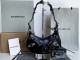 バレンシアガバッグBALENCIAGA 2023新作高級701黒クロコダイル柄ダイヤモンド半月餃子バッグ