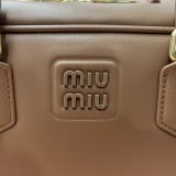 ミュウミュウバッグMiu Miu 2023 新しい高品質 5BB148 ボウリング バッグ