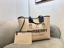 バーバリーバッグBURBERRY 2023年新作高品質両面トートショッピングバッグ