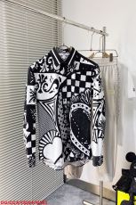 ドルチェ＆ガッバーナ服DOLCE GABBANA 2023新作 メンズ オリジナル シングル カジュアル 長袖シャツ