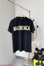 バレンシアガ服BALENCIAGA 2023新作 メンズ レディース ファッション テープ エレメント レター ロゴ プリント カジュアル ゆったり 半袖 Tシャツ