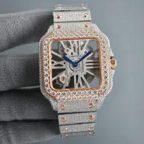 カルティエ時計CARTIER 2023新作 サントス スケルトンシリーズ 腕時計