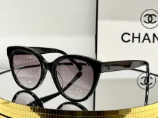 シャネルサングラスCHANEL 2023新作 丸型 配色 アルファベット メガネ