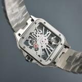 カルティエ時計CARTIER 2023新作 サントス スケルトンシリーズ 腕時計