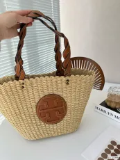 トリーバーチバッグTORY BURCH 2023新作 ウーブントートバッグ